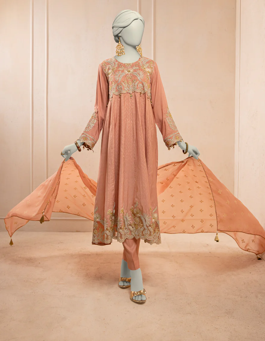 PINK SILK 3PC STITCHED | JJPW-S-JPS-25-3931 F - Image 4