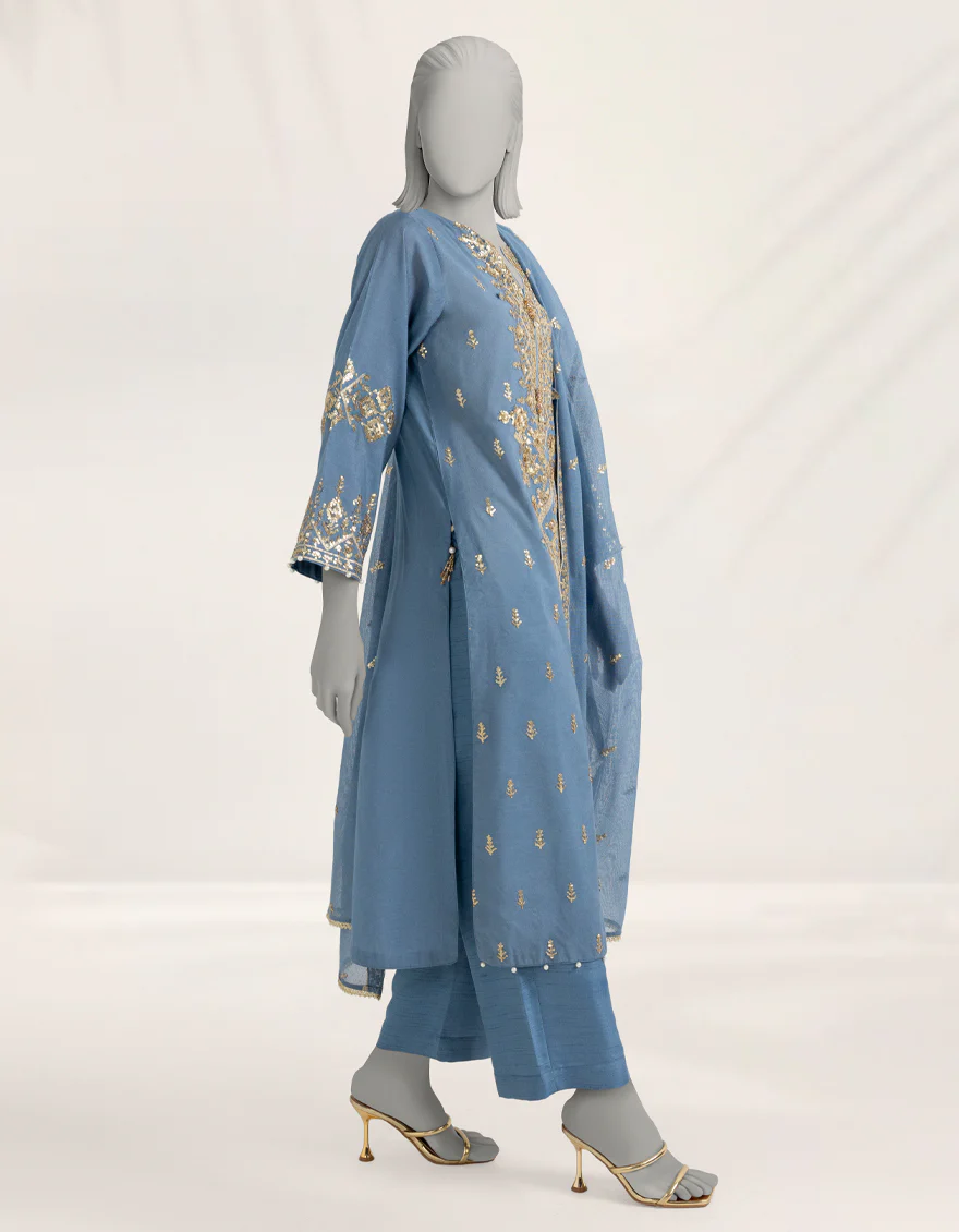 BLUE COTTON NET 3PC STITCHED | JJPW-S-JPS-25-3941 FB/DANEEN-3 - Image 5