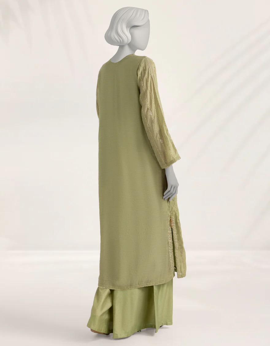 GREEN PAPER COTTON 2PC STITCHED | JJPW-S-JPS-25-3987 FB/DANEEN-02 - Image 3