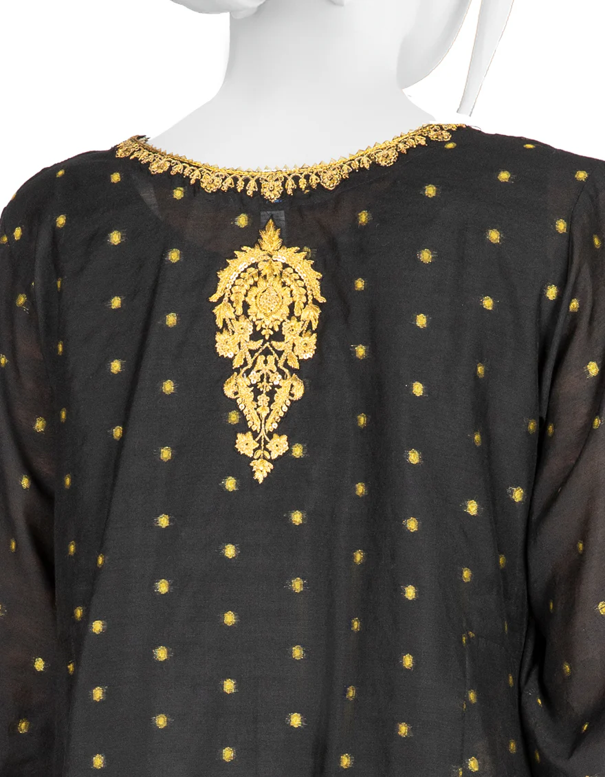 BLACK JACQUARD 3PC STITCHED | JJPW-S-JPS-US-22-3924 FB/IRIS BLACK - Image 5