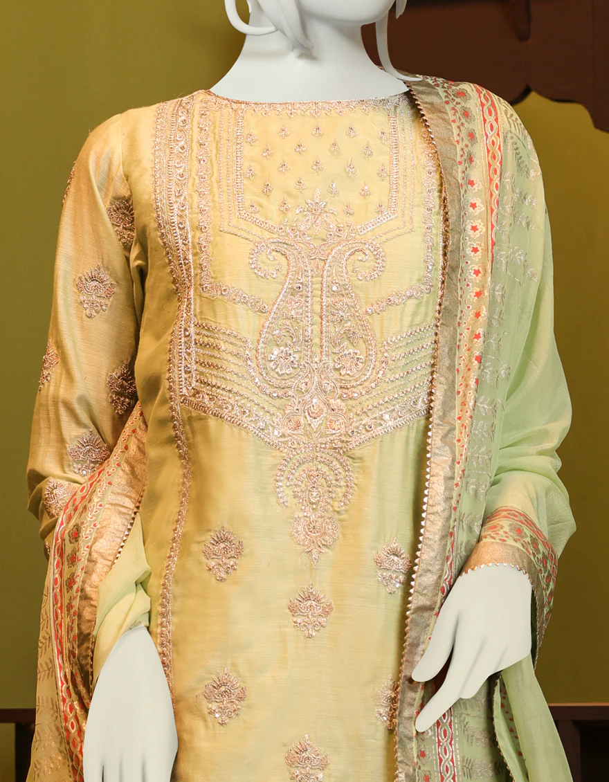 GREEN COTTON 3PC STITCHED | JJPW-S-JPS-US-22-3928 FB/MK-033(MF-842) - Image 3
