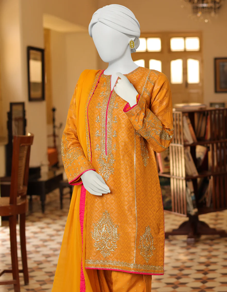OCHER DYED 3PC STITCHED | JJPW-S-JPS-US-23-3905 FB/HF-159 - Image 2