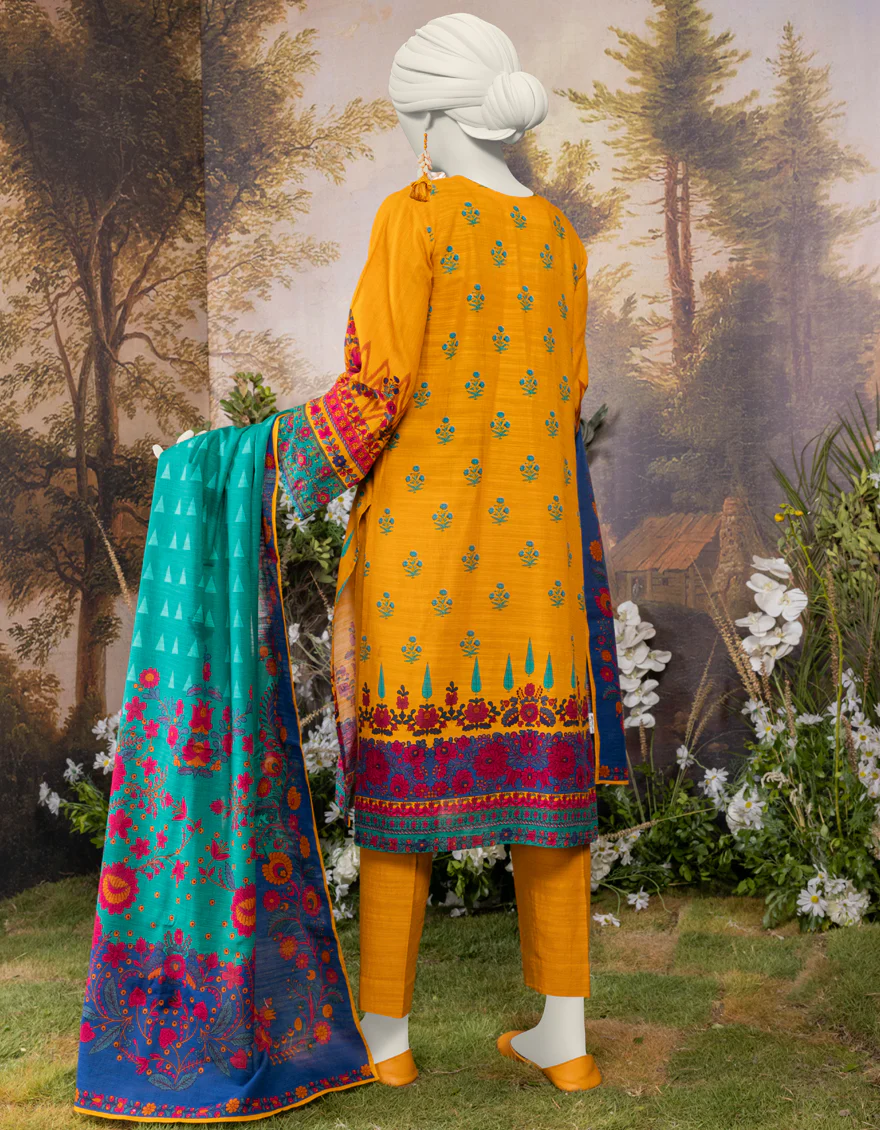 BROWN KHADDAR 3PC STITCHED | JJPW-S-JPW-24-011 FB/POLISH-3 - Image 2