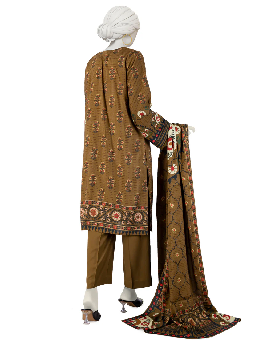 GREEN LINEN 3PC STITCHED | JJPW-S-JPW-24-017 FB/SUZANI-01 - Image 2