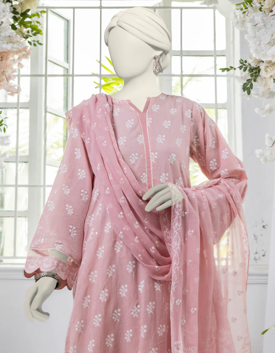 PINK LAWN 3PC STITCHED | JJPW-S-JPW-24-022 FB/PASTE PRINT-2 - Image 3