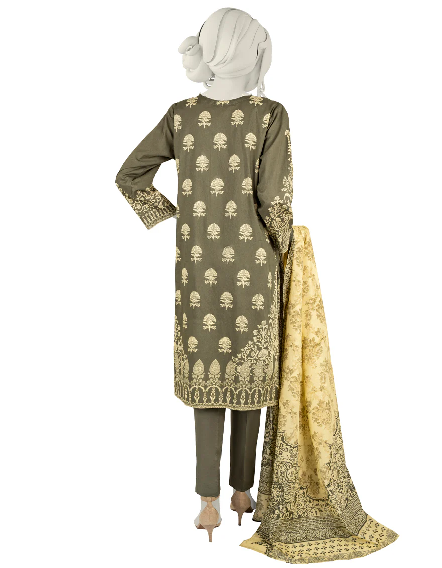 OLIVE LAWN 3PC STITCHED | JJPW-S-JPW-US-22-001 FB/BRAZIL - Image 2