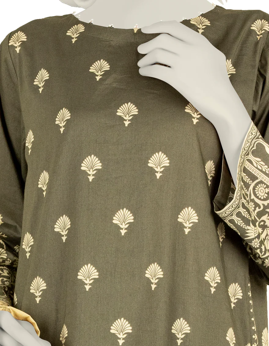 OLIVE LAWN 3PC STITCHED | JJPW-S-JPW-US-22-001 FB/BRAZIL - Image 3
