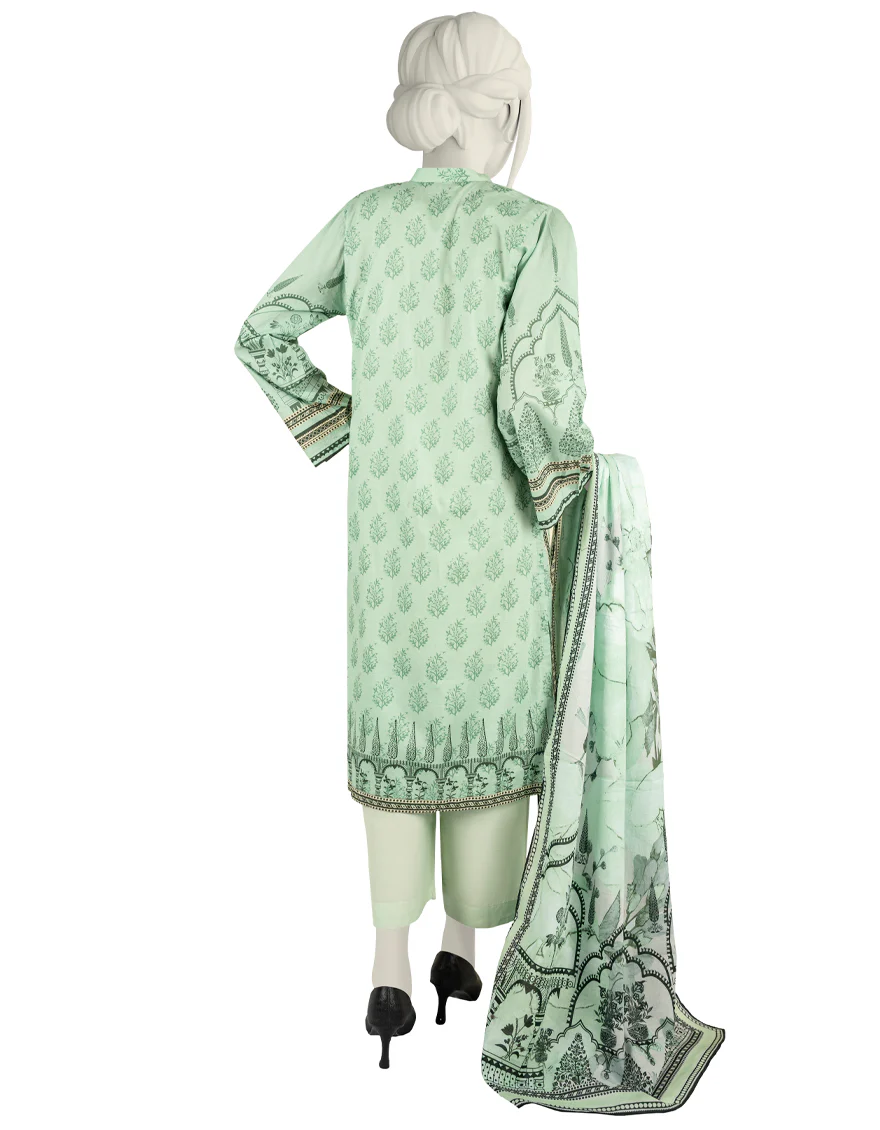 GREEN LAWN 3PC STITCHED | JJPW-S-JPW-US-22-002 FB/MEHRAB E MEHR - Image 2