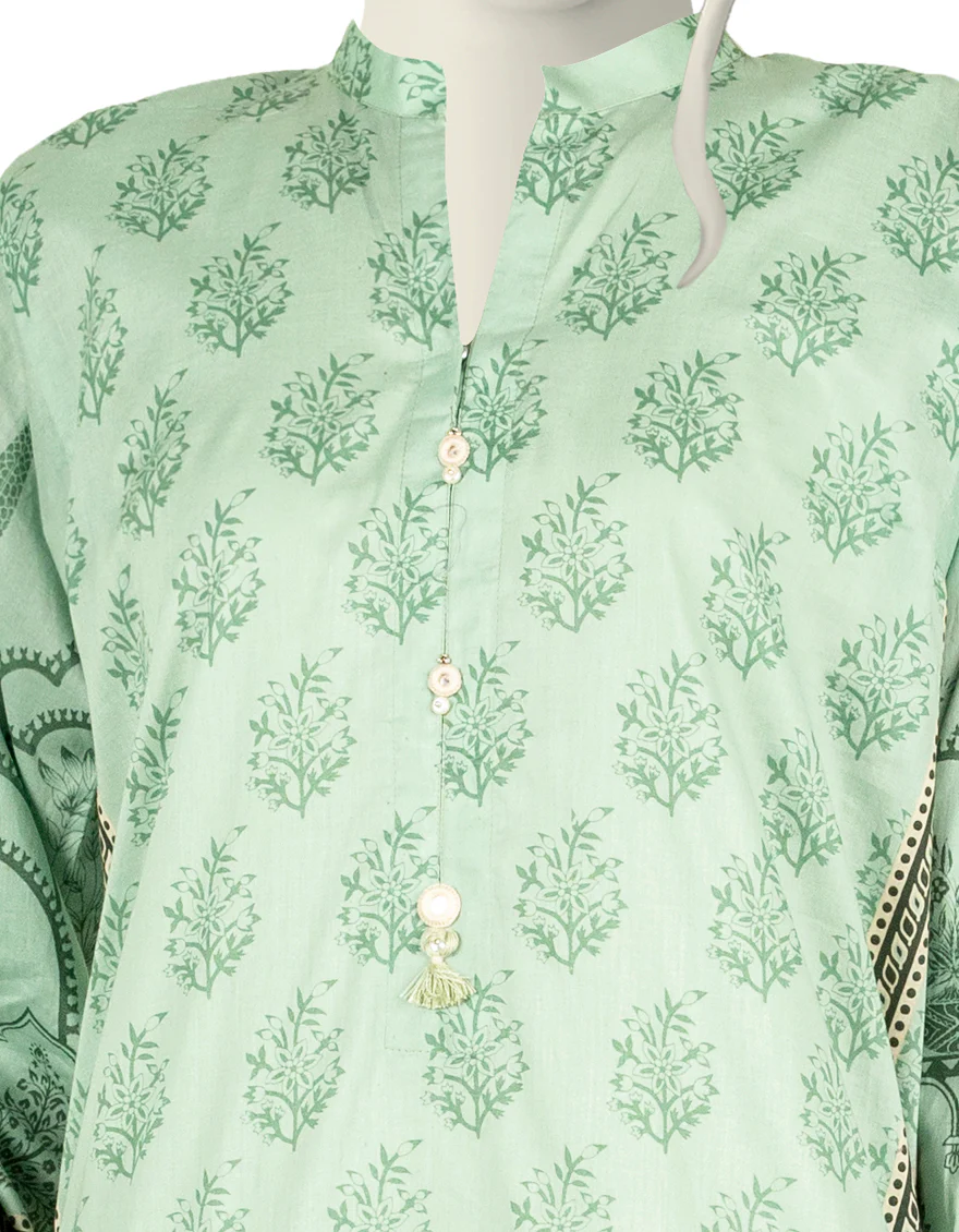 GREEN LAWN 3PC STITCHED | JJPW-S-JPW-US-22-002 FB/MEHRAB E MEHR - Image 3