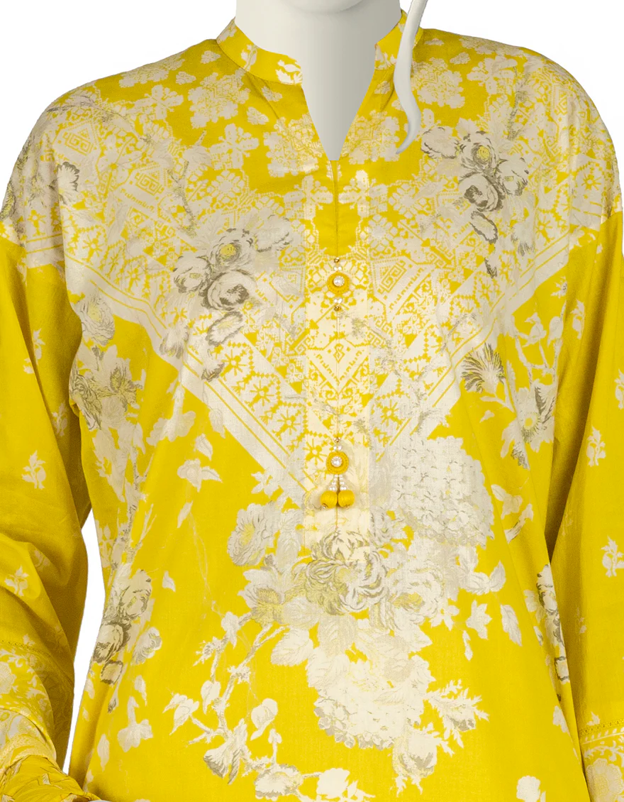YELLOW LAWN 3PC STITCHED | JJPW-S-JPW-US-22-003 FB/ISIDORE - Image 3