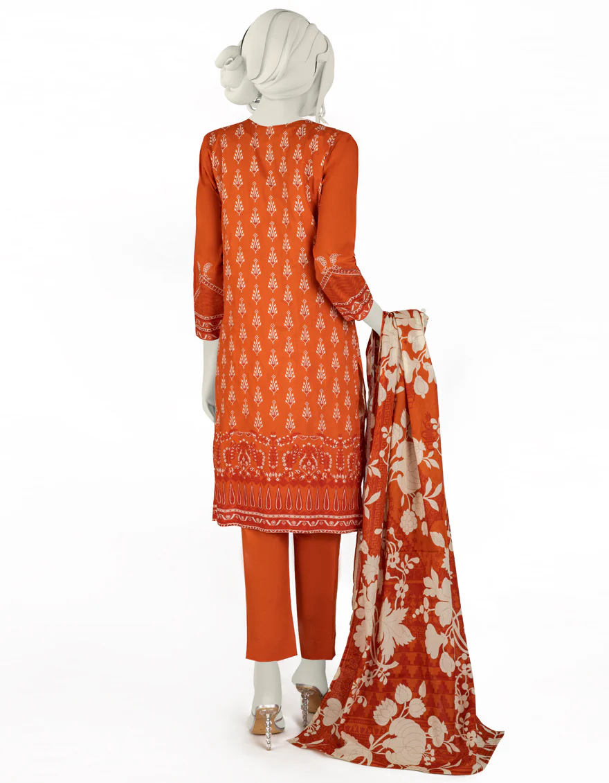 ORANGE LAWN 3PC STITCHED | JJPW-S-JPW-US-22-004 FB/JONAH - Image 2