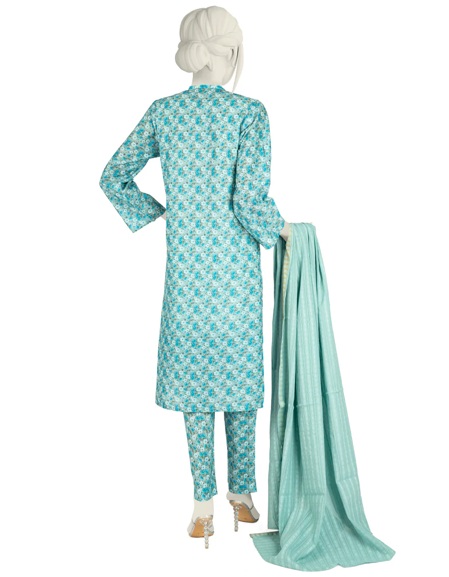 MULTICOLOR LAWN 3PC STITCHED | JJPW-S-JPW-US-22-012 FB/KIRA - Image 2