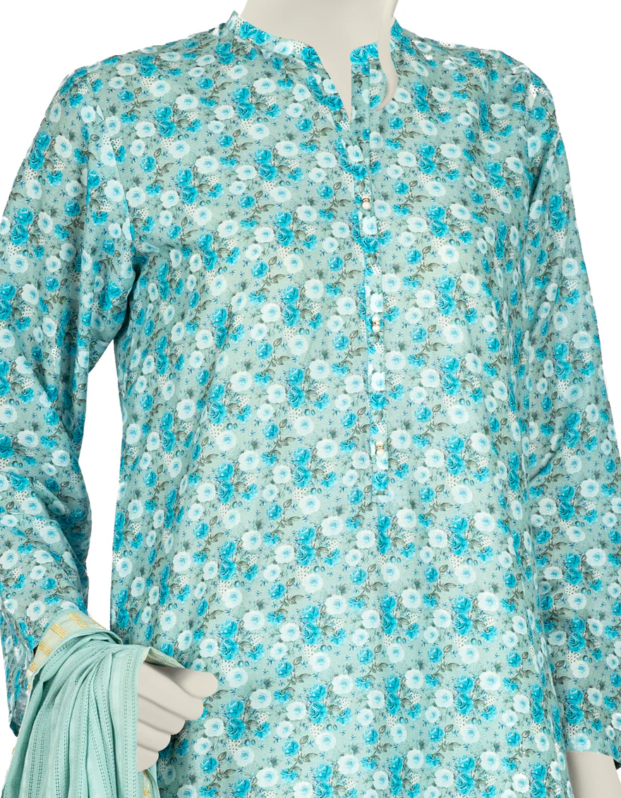 MULTICOLOR LAWN 3PC STITCHED | JJPW-S-JPW-US-22-012 FB/KIRA - Image 3