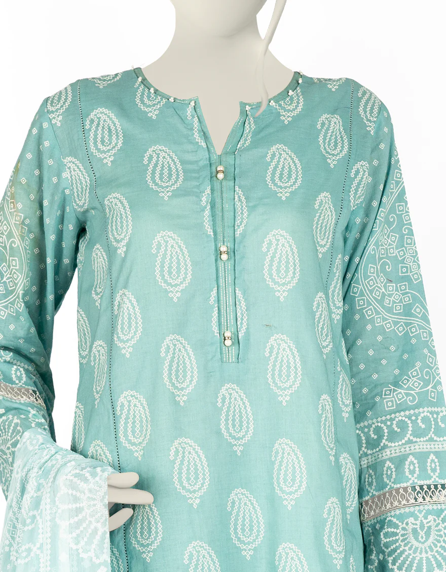 BLUE LAWN 3PC STITCHED | JJPW-S-JPW-US-22-015 FB/PHULRHO - Image 3