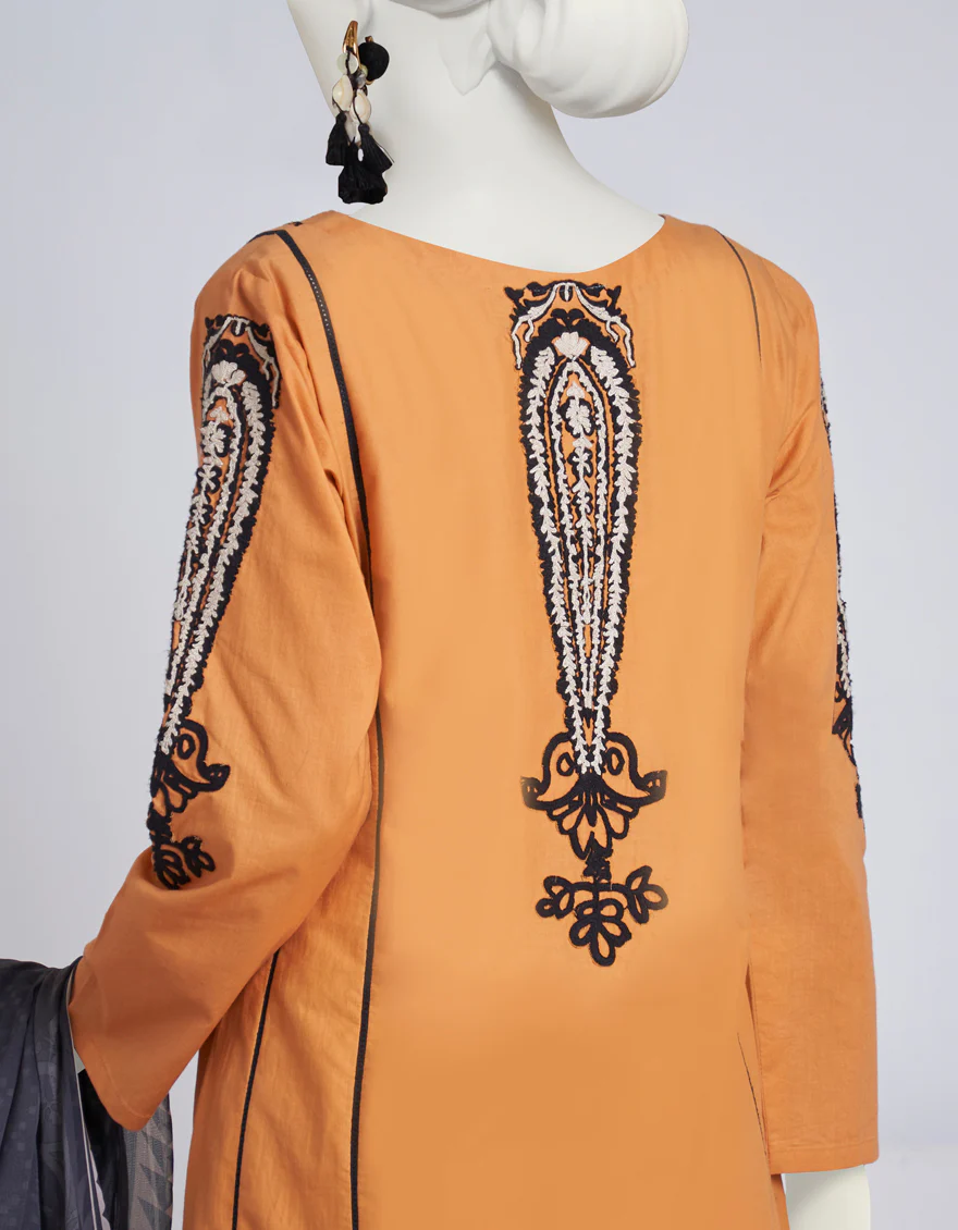 MUSTARD LAWN 3PC STITCHED | JJPW-S-JPW-US-23-004 FB/AARI-4 - Image 3