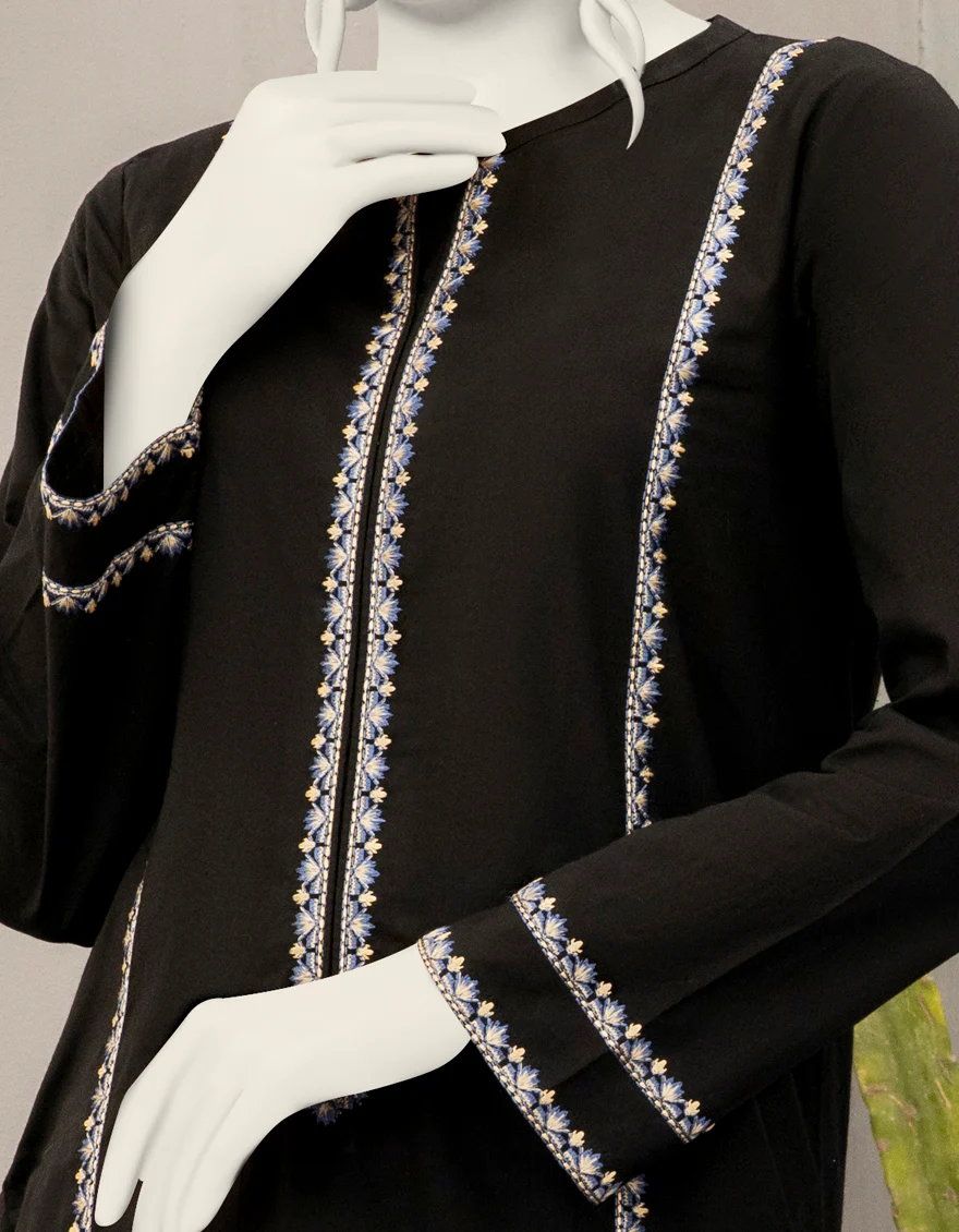 BLACK LAWN 2PC STITCHED | JJPW-S-JPW2-US-22-002 FB/RFD - Image 2