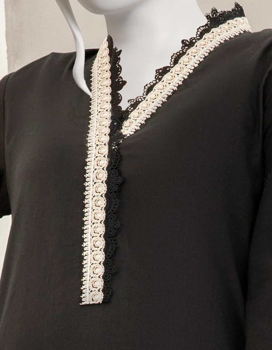 BLACK LAWN 2PC STITCHED | JJPW-S-JPW2-US-22-004 FB/RFD - Image 2