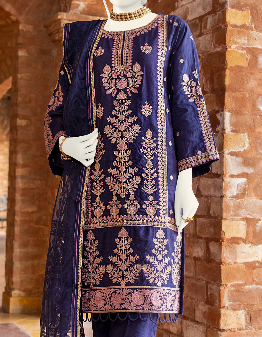 NAVY BLUE NET 3PC STITCHED | JJPW-S-JPWF-US-22-024 FB/FF-075 - Image 3