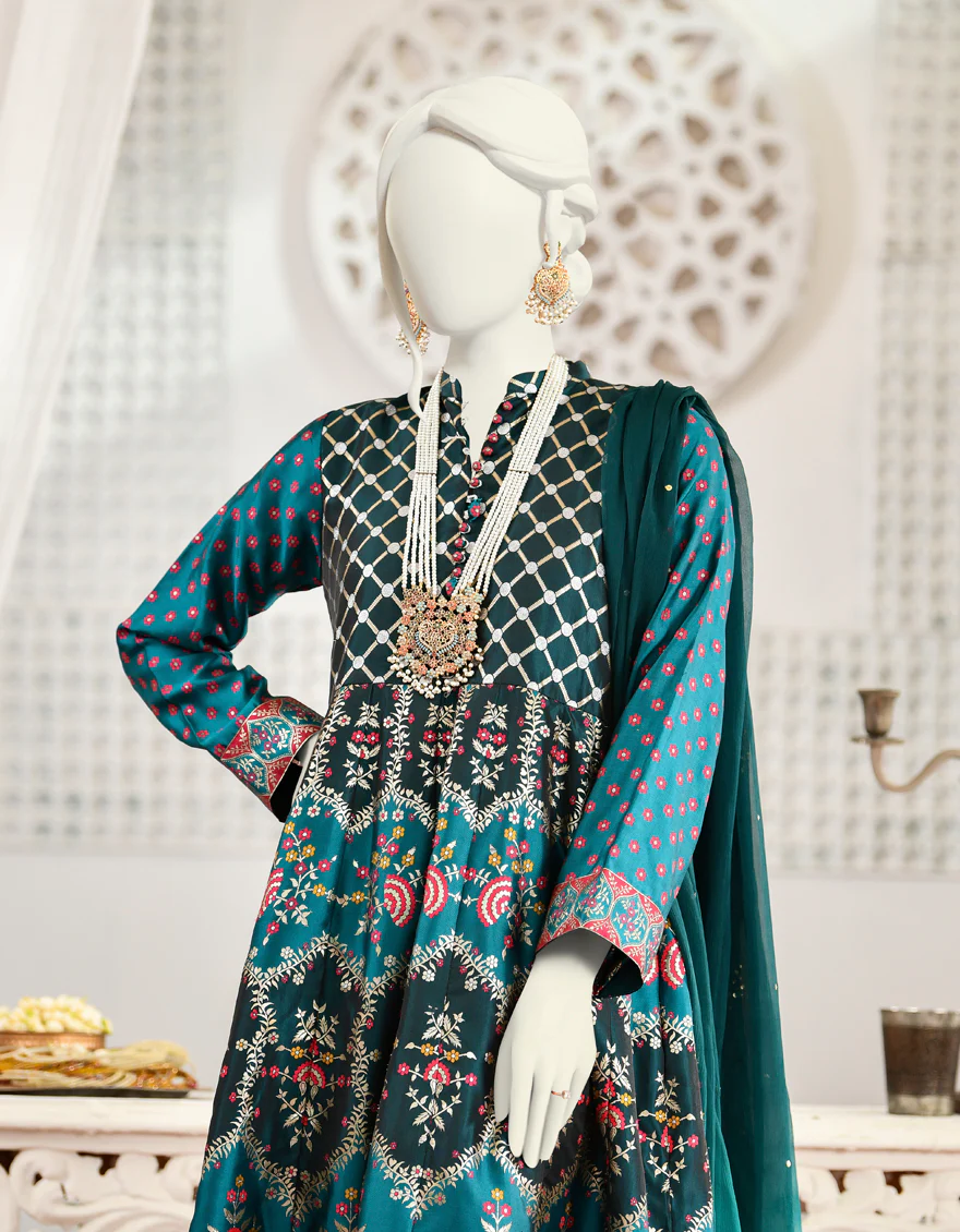 GREEN JACQUARD 3PC STITCHED | JJPW-S-JPWF-US-22-042 FB/FF-472 - Image 4