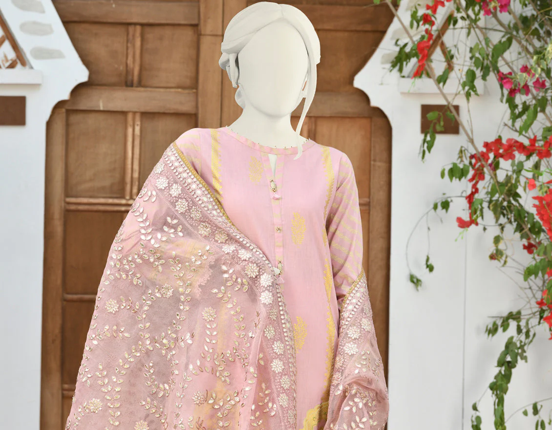 PINK LAWN 3PC STITCHED | JJPW-S-JPWS-US-22-307 FB/RFD - Image 4