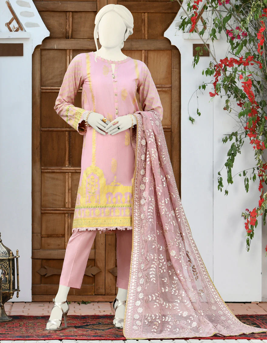 PINK LAWN 3PC STITCHED | JJPW-S-JPWS-US-22-307 FB/RFD - Image 5