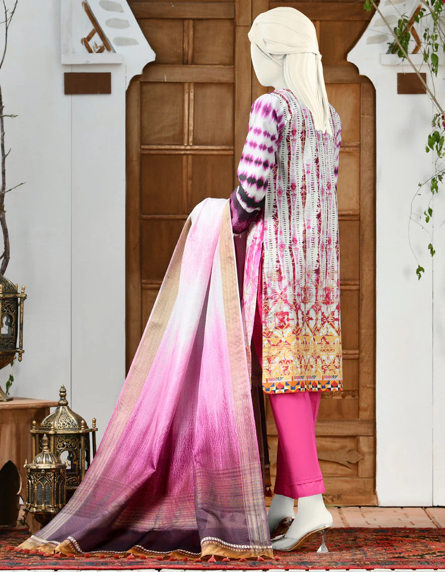 PINK CAMBRIC 3PC STITCHED | JJPW-S-JPWS-US-22-310 FB/JQ-756 - Image 3