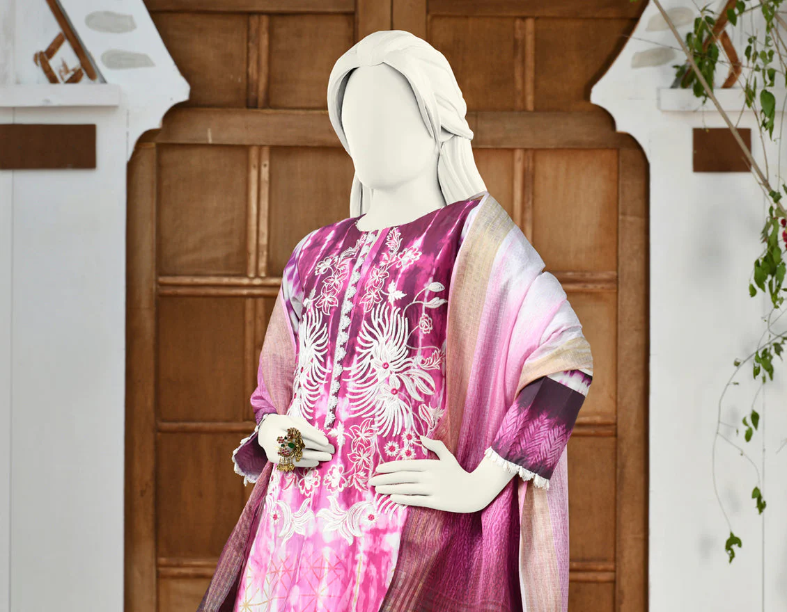 PINK CAMBRIC 3PC STITCHED | JJPW-S-JPWS-US-22-310 FB/JQ-756 - Image 4