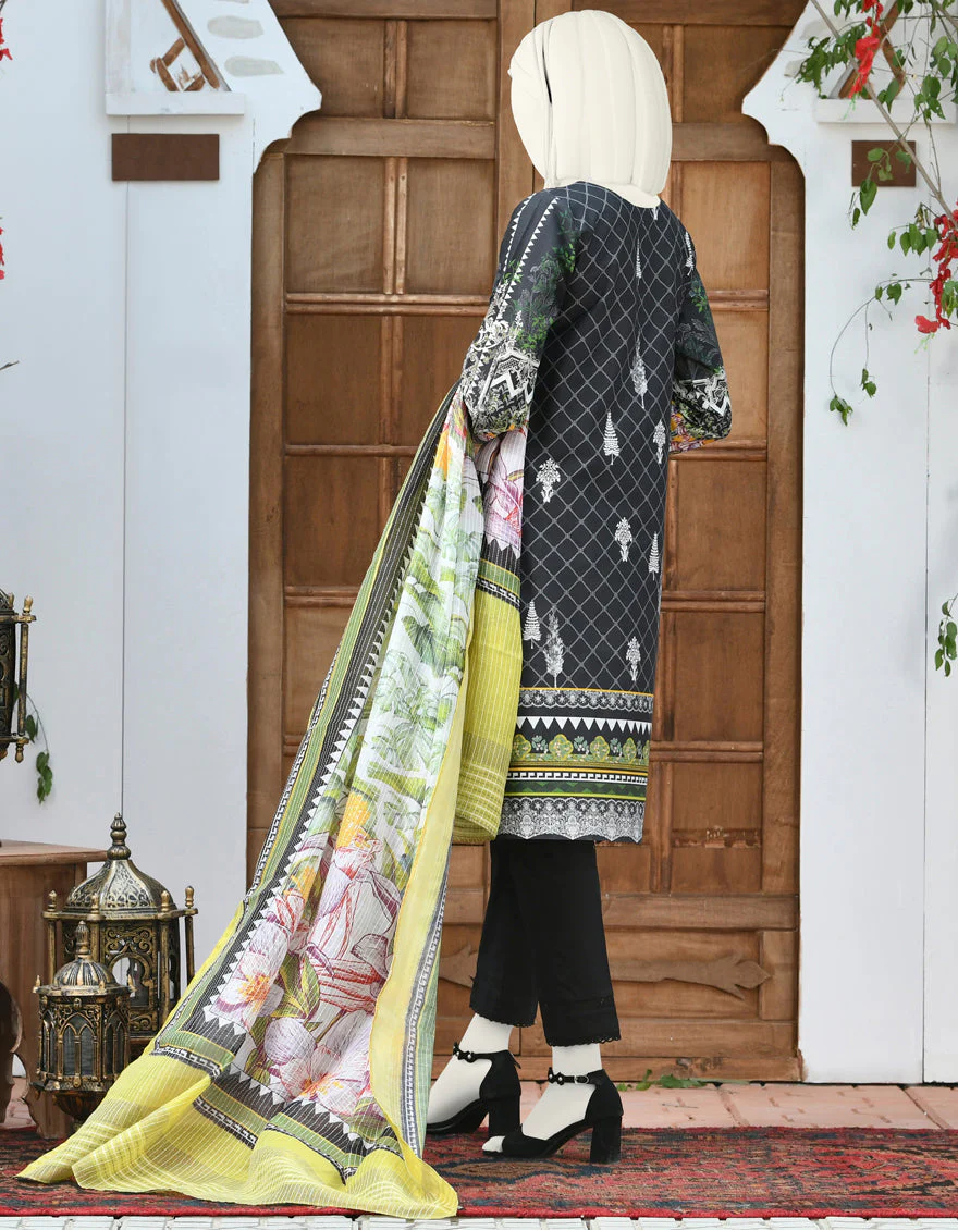 BLACK CAMBRIC 3PC STITCHED | JJPW-S-JPWS-US-22-320 FB/GRACE LAND - Image 3