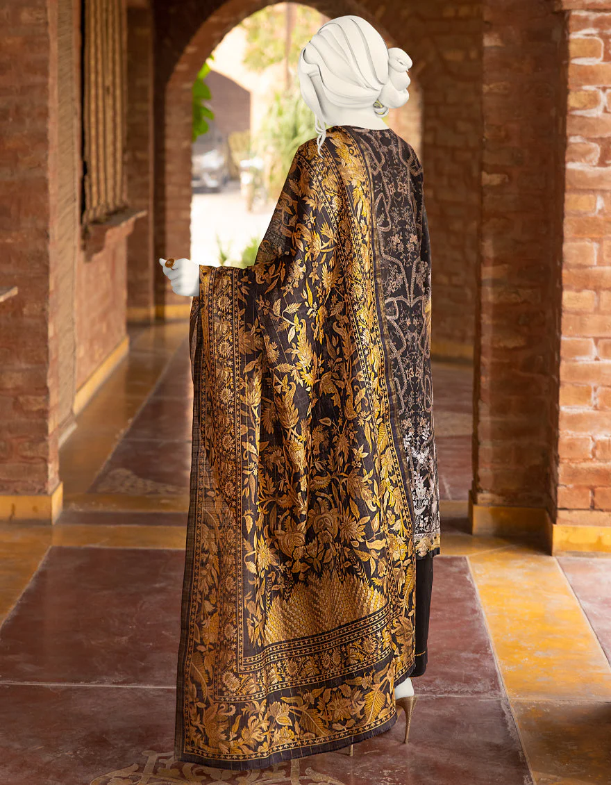 BLACK CAMBRIC 3PC STITCHED | JJPW-S-JPWS-US-22-322 FB/MAZE - Image 3