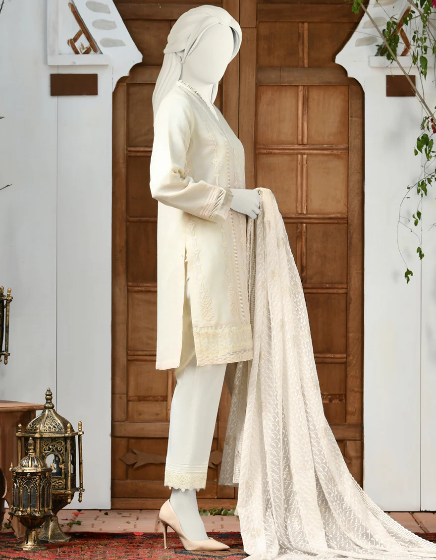 OFF WHITE KHADDI 3PC STITCHED | JJPW-S-JPWS-US-22-337 FB/PURITY(AM-2251) - Image 3