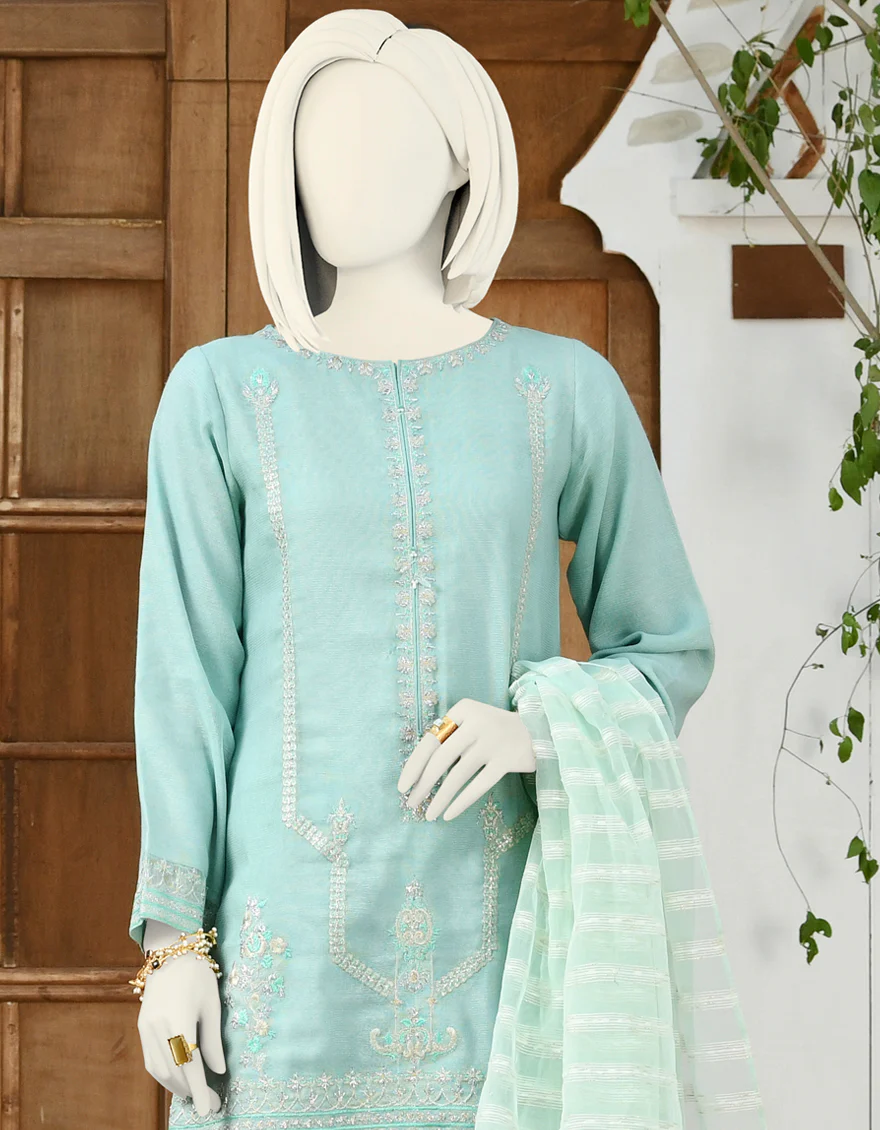 MINT KHADDI 3PC STITCHED | JJPW-S-JPWS-US-22-339 FB/MAGIC MINT - Image 2