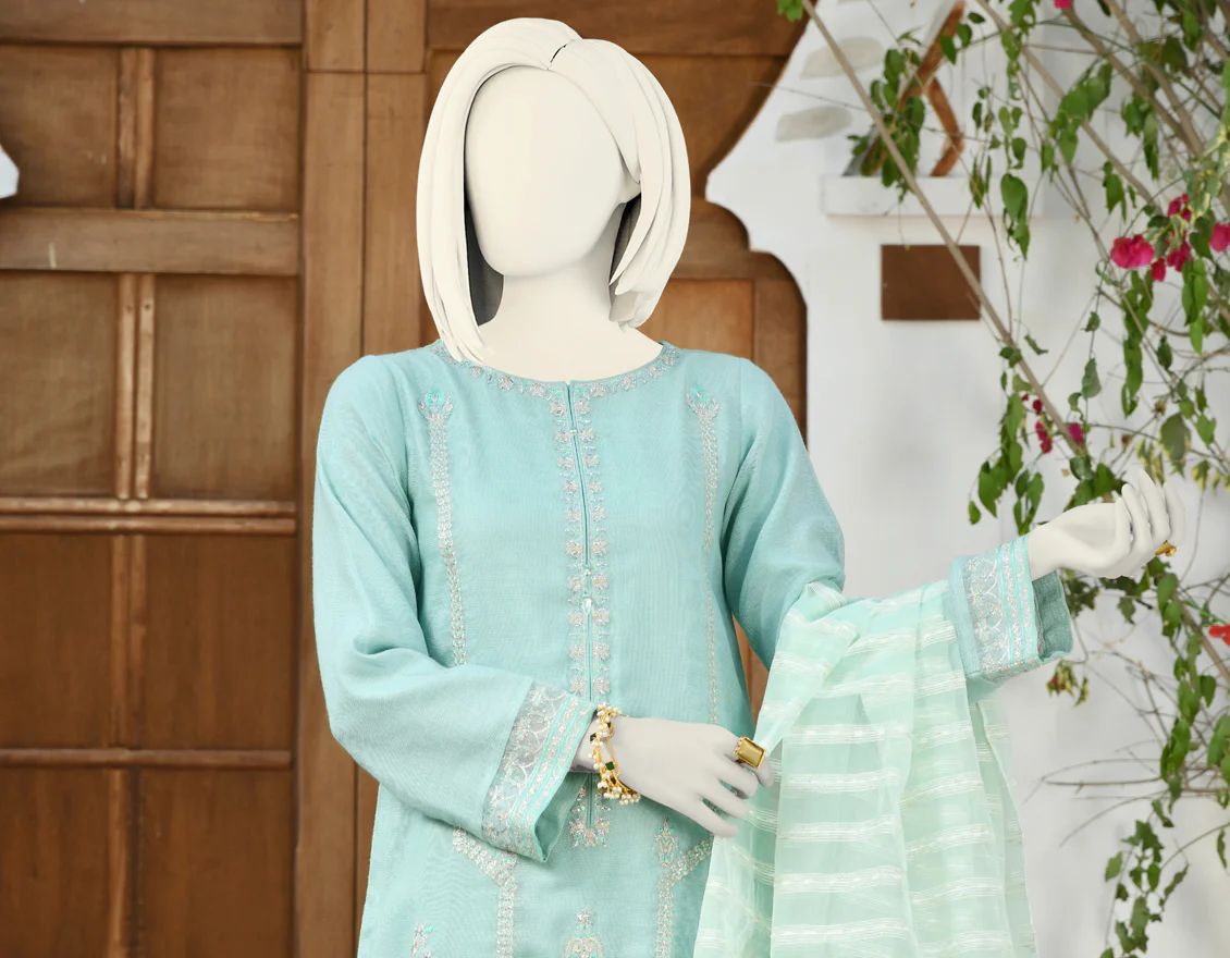 MINT KHADDI 3PC STITCHED | JJPW-S-JPWS-US-22-339 FB/MAGIC MINT - Image 3