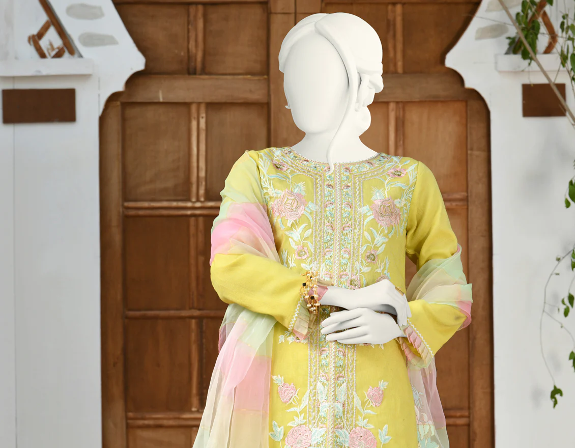 LEMON KHADDI 3PC STITCHED | JJPW-S-JPWS-US-22-341 FB/AM-2251 - Image 3