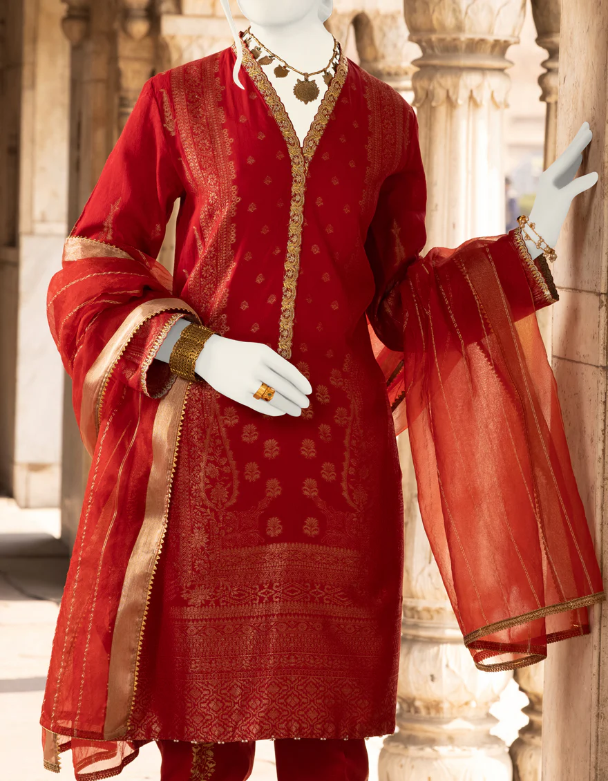 RED JACQUARD 3PC STITCHED | JJPW-S-JPWS-US-22-349 FB/ULTIMATE GLORY - Image 2