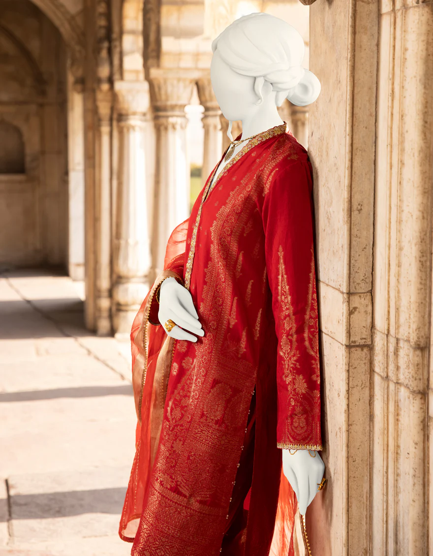 RED JACQUARD 3PC STITCHED | JJPW-S-JPWS-US-22-349 FB/ULTIMATE GLORY - Image 3