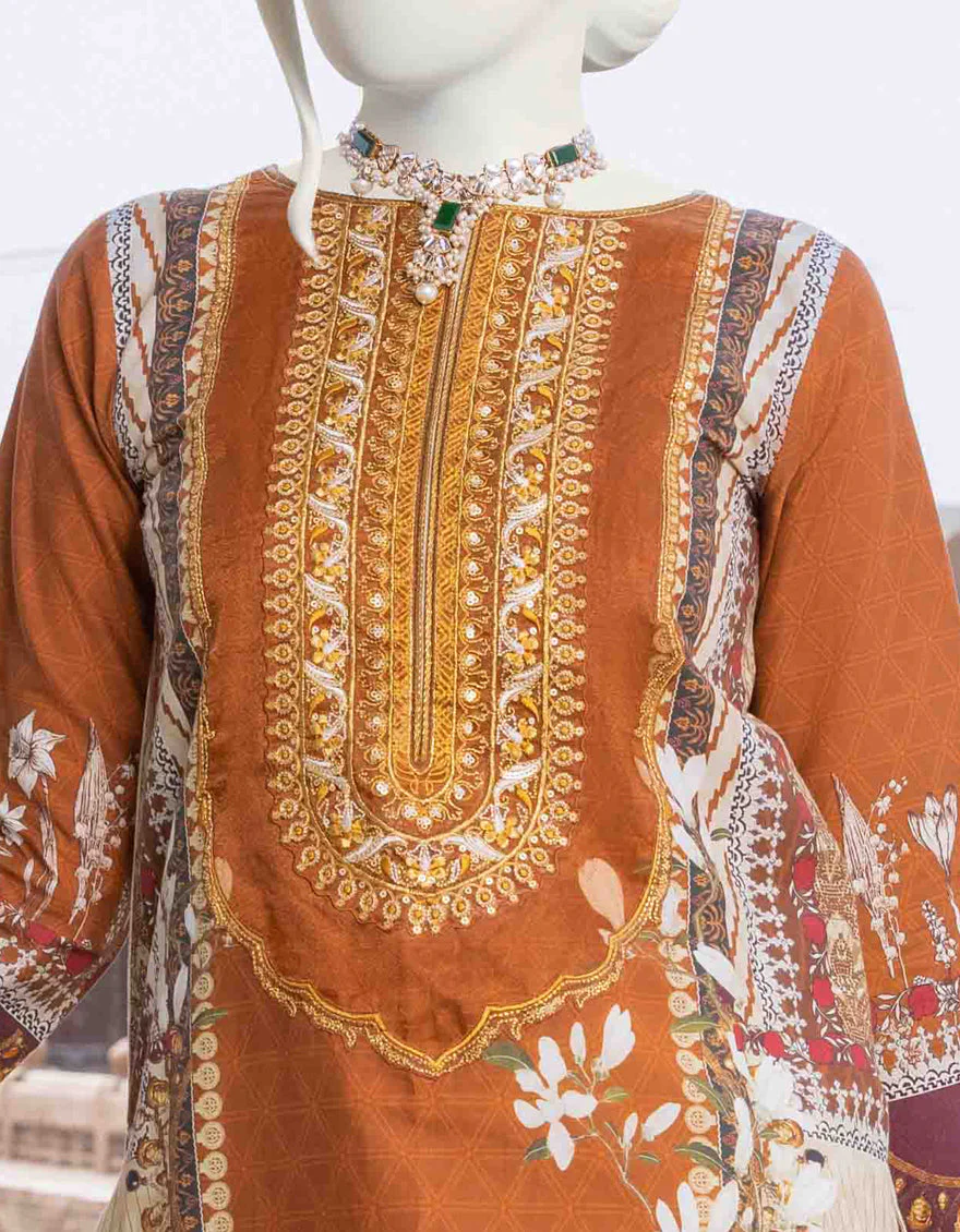 BEIGE CAMBRIC 3PC STITCHED | JJPW-S-JPWS-US-22-362 FB/RIPPLE - Image 2