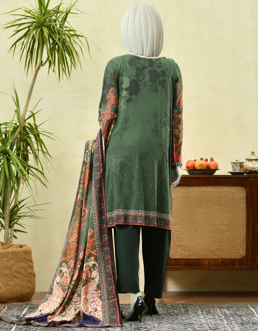 GREEN CAMBRIC 3PC STITCHED | JJPW-S-JPWS-US-22-422 FB/MISTY - Image 2