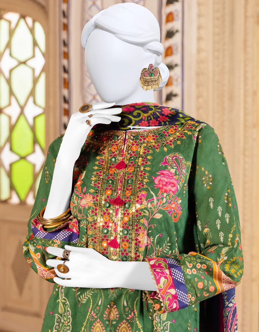 GREEN DOBBY 3PC STITCHED | JJPW-S-JPWS-US-23-512 FB/PERSION (23-2109) - Image 3