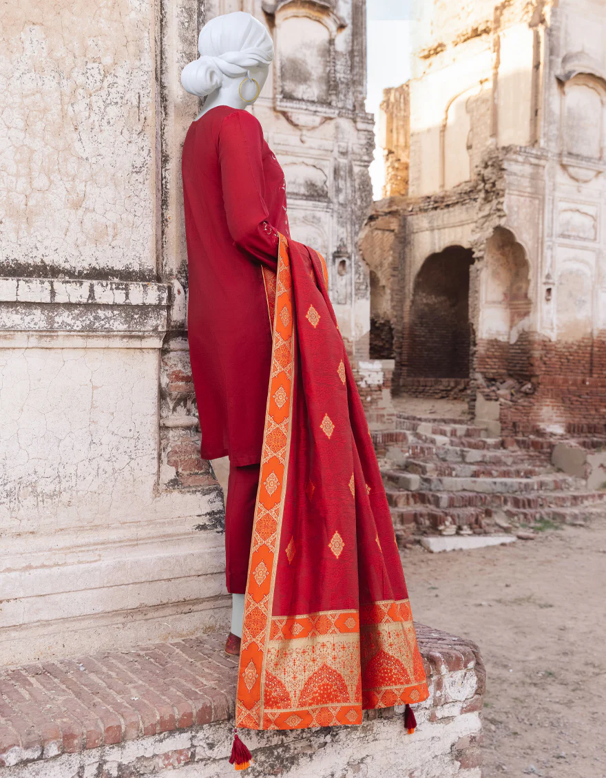 RED COTTON 3PC STITCHED | JJPW-S-JPWS-US-23-515 FB/AM-2062 - Image 2