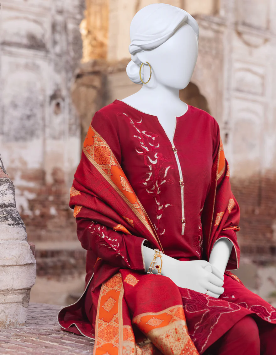 RED COTTON 3PC STITCHED | JJPW-S-JPWS-US-23-515 FB/AM-2062 - Image 4