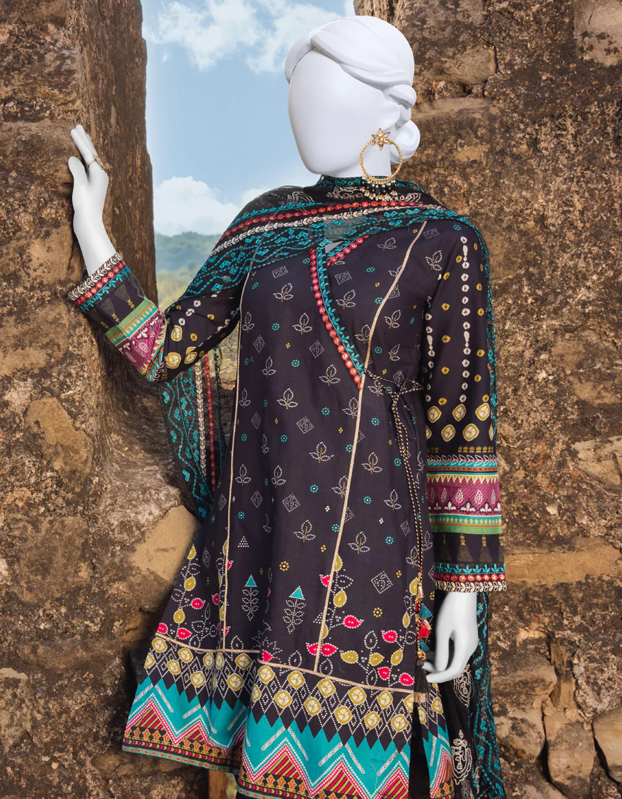 BLACK CAMBRIC 3PC STITCHED | JJPW-S-JPWS-US-23-529 FB/SIYAH - Image 4