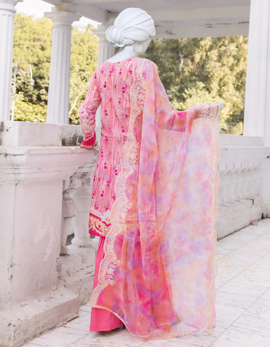 PINK CAMBRIC 3PC STITCHED | JJPW-S-JPWS-US-23-532 FB/ORID - Image 2