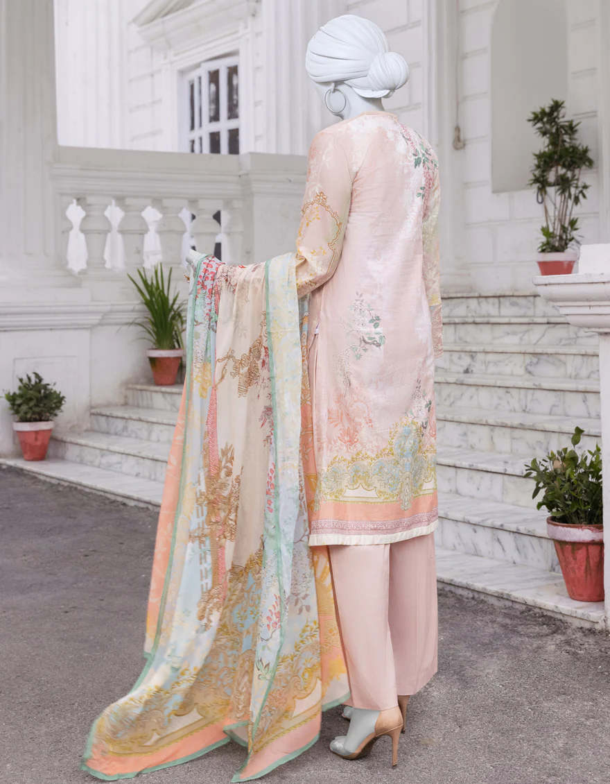 PEACH CAMBRIC 3PC STITCHED | JJPW-S-JPWS-US-23-533 FB/ANGORA - Image 2