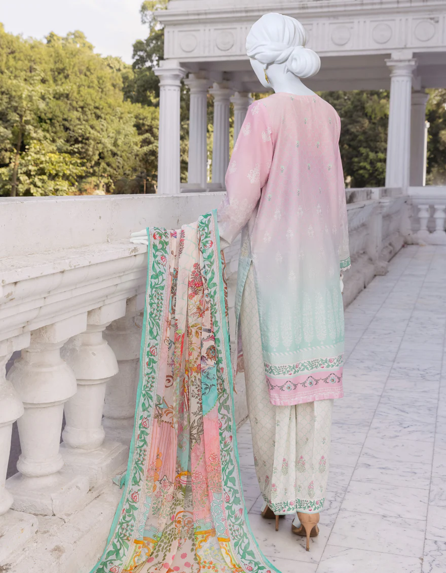 PINK CAMBRIC 3PC STITCHED | JJPW-S-JPWS-US-23-565 FB/DEW - Image 2