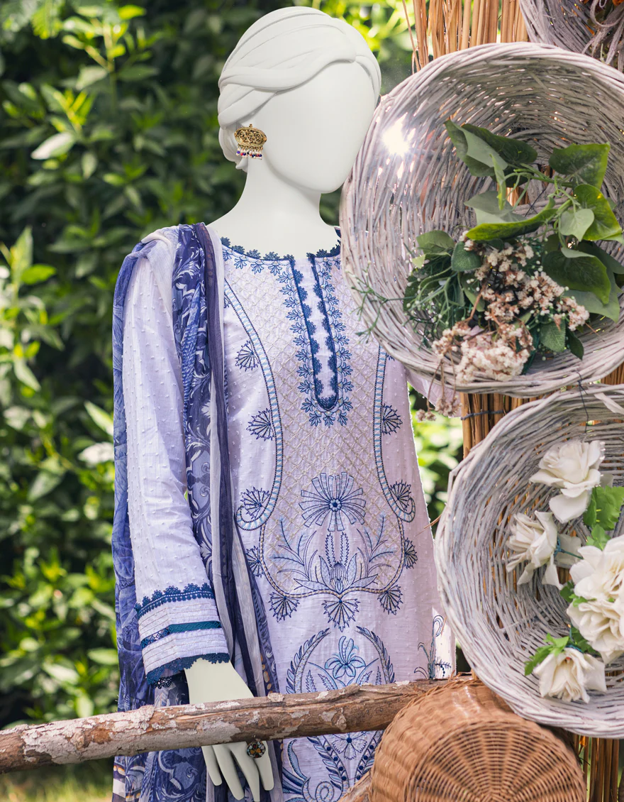 WHITE COTTON SILK 3PC STITCHED | JJPW-S-JPWS-US-23-606 FB/FOSSIAL - Image 2