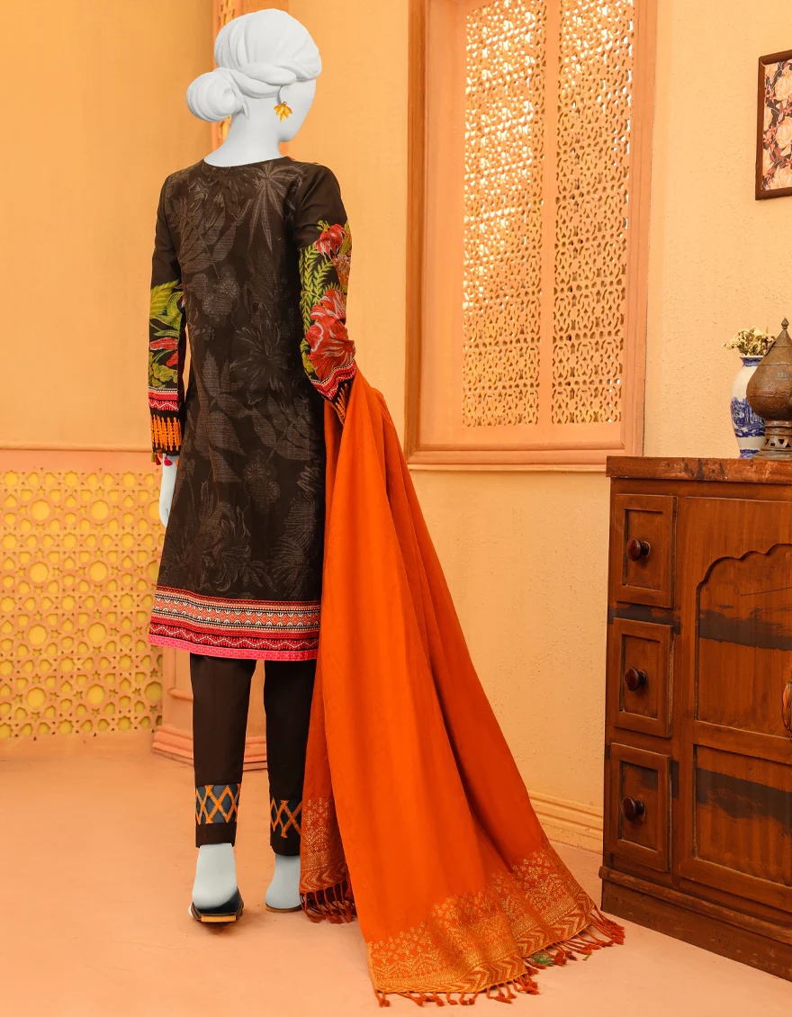 BLACK CAMBRIC 3PC STITCHED | JJPW-S-JPWS-US-23-635 FB/JA-942 - Image 2