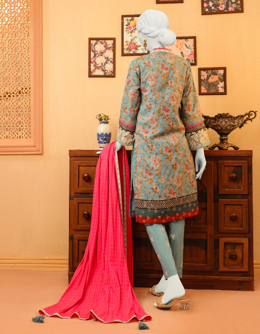 BLUE LAWN 3PC STITCHED | JJPW-S-JPWS-US-23-638 FB/REVIVE - Image 2