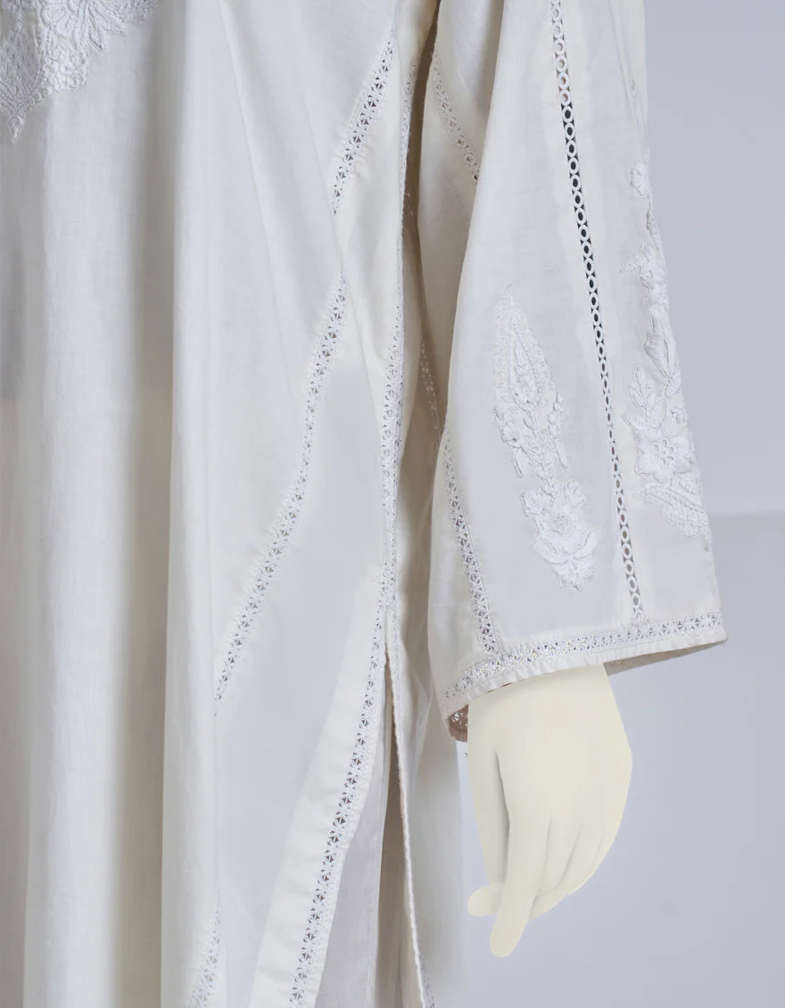 IVORY LAWN 2PC STITCHED | JJPW-S-JW2-US-23-7001 FB/CHIKAN KARI-1 - Image 2