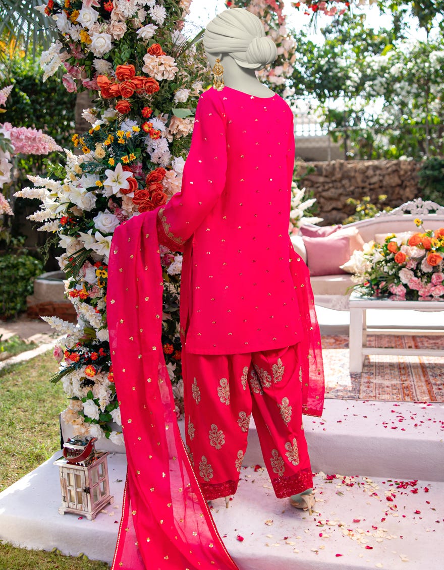 PINK KHADDI 3PC STITCHED | JJPW-W-JPS-24-3945 FB/DANEEN-6 - Image 3
