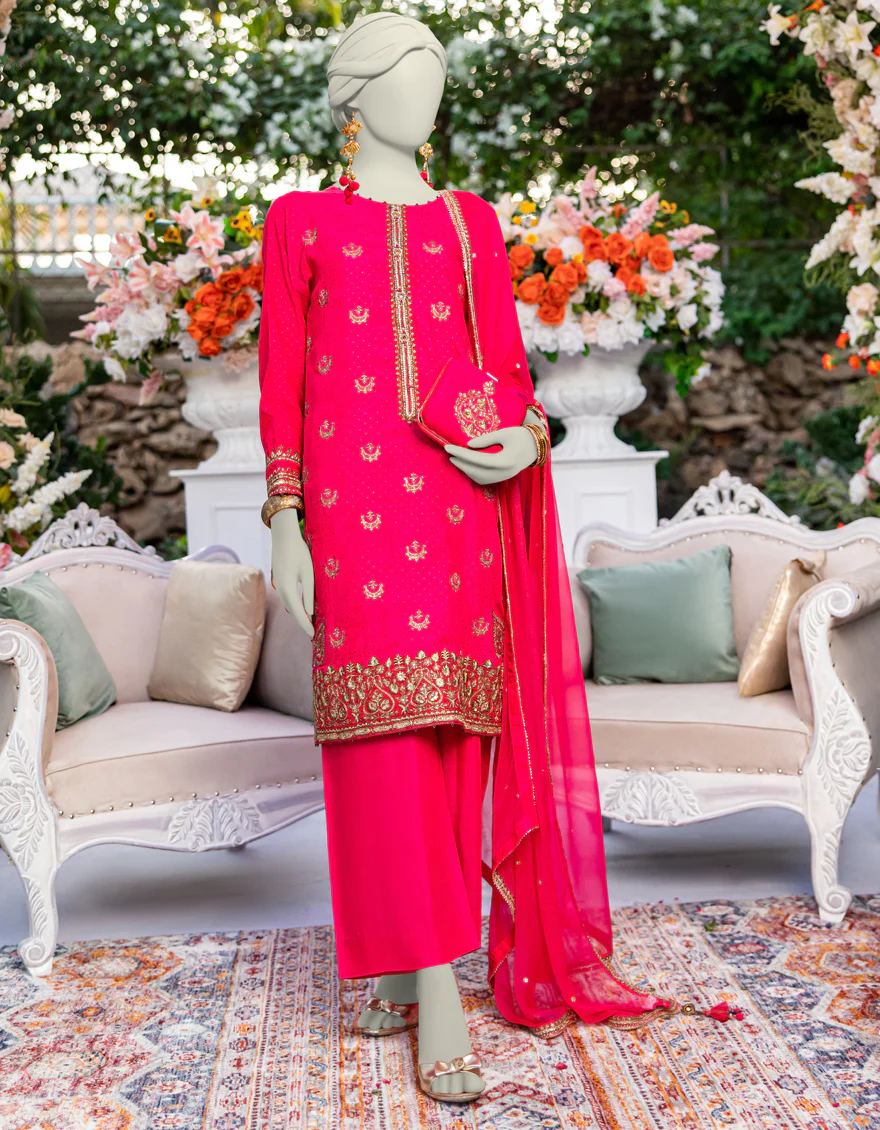 PINK RAW SILK 3PC STITCHED | JJPW-W-JPS-24-3951 FB/INARA-6